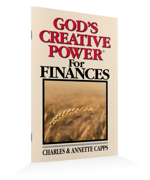 God's Creative Power® For Finances by Charles Capps and Annette Capps Mini-Book Standing