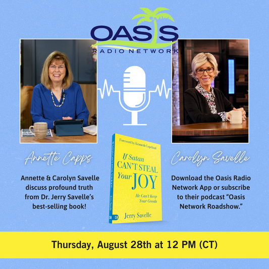 Annette Capps and Carolyn Savelle on Oasis Radio Graphic