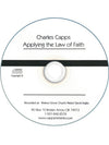 Applying the Law of Faith Single CD by Charles Capps www.cappsministries.com
