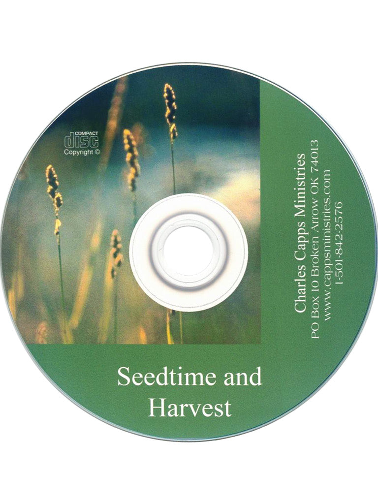 Seedtime and Harvest single cd by Charles Capps Green CD with Plants www.cappsministries.com