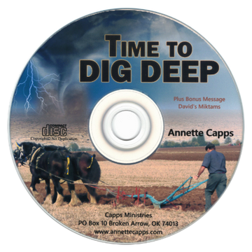 Time to Dig Deep by Annette Capps cappsministries.com