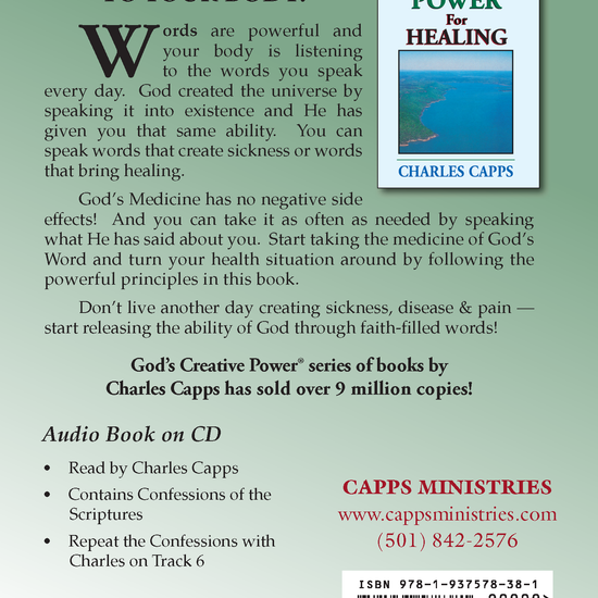 Capps Ministries God's Creative Power for Healing Audio Book CD