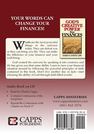 Capps Ministries God's Creative Power For Finances Audio Book CD