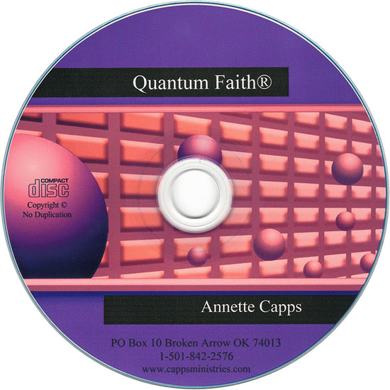 Quantum Faith Single CD by Annette Capps purple with an atom www.cappsministries.com
