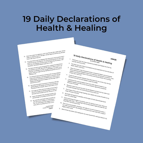 19 declarations of healing printed copy