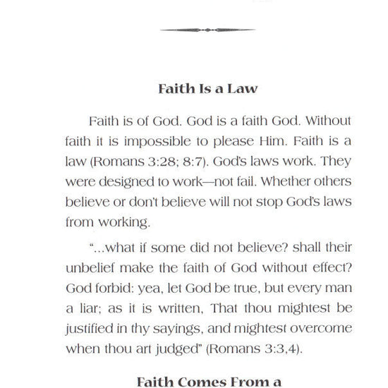 Charles Capps, Faith that Will Not Change Book