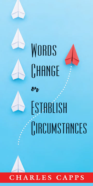 Words Change or Establish Circumstances pamphlet cover