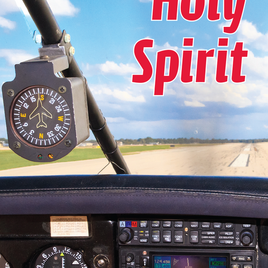 Book cover of 'Guidance of the Holy Spirit' with airplane cockpit and runway background