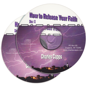 CD with 'How to Release Your Faith' text and Charles Capps name on a purple background cappsministries.com