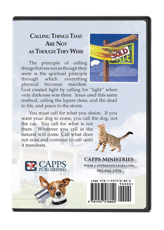 Charles Capps Calling Things That Are Not CD Case Back