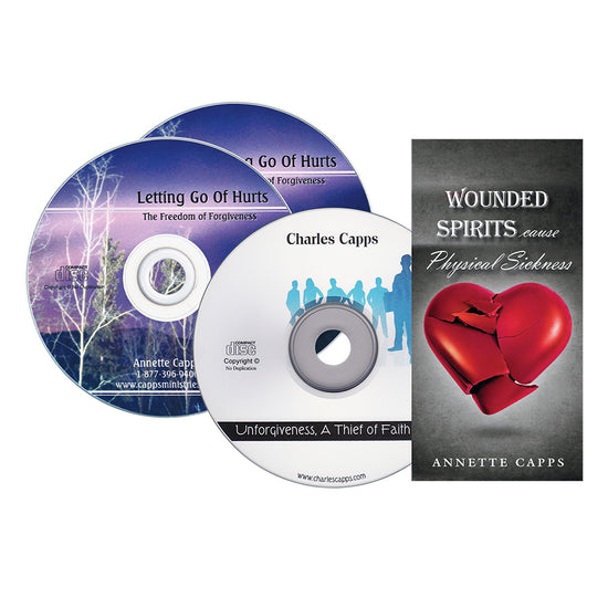 Two CDs with covers featuring text and images, alongside a book cover on a white background. cappsministries.com
