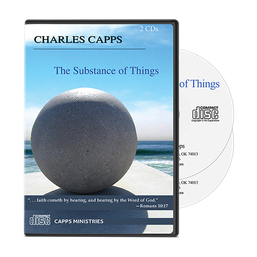 CD set with cover featuring a large stone on a beach and 'Charles Capps'  cappsministries.com