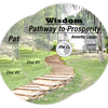 CD cover with a pathway through a forest and text 'Wisdom Pathway to Prosperity' by Annette Capps. cappsministries.com