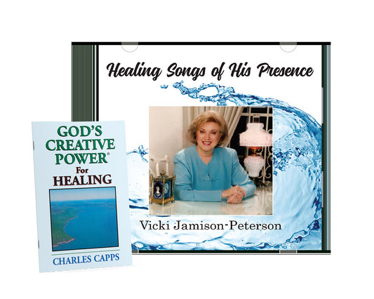 Healing Songs of His Presence by Vicki Jamison-Peterson and GCP Healing by Charles Capps cappsministires.com
