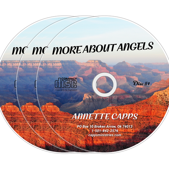 Annette Capps More About Angels CD Covers cappsministries.com