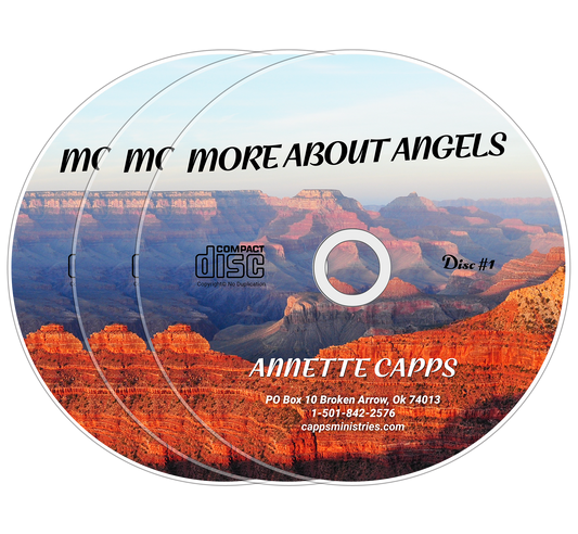 Annette Capps More About Angels CD Covers cappsministries.com