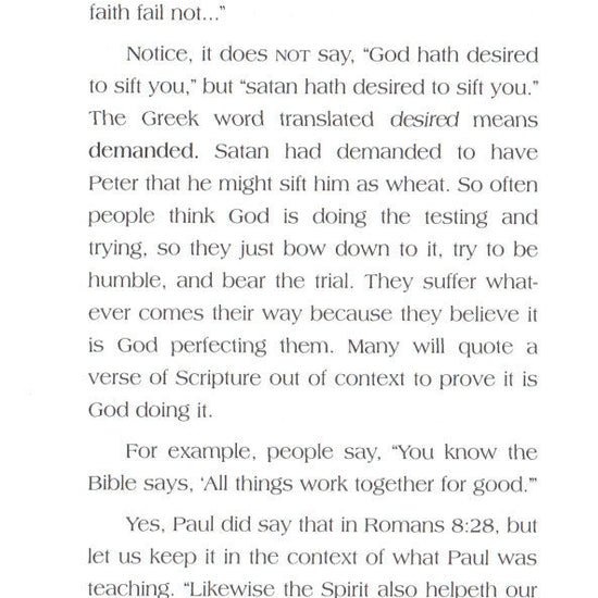 Charles Capps, Faith that Will Not Change Book