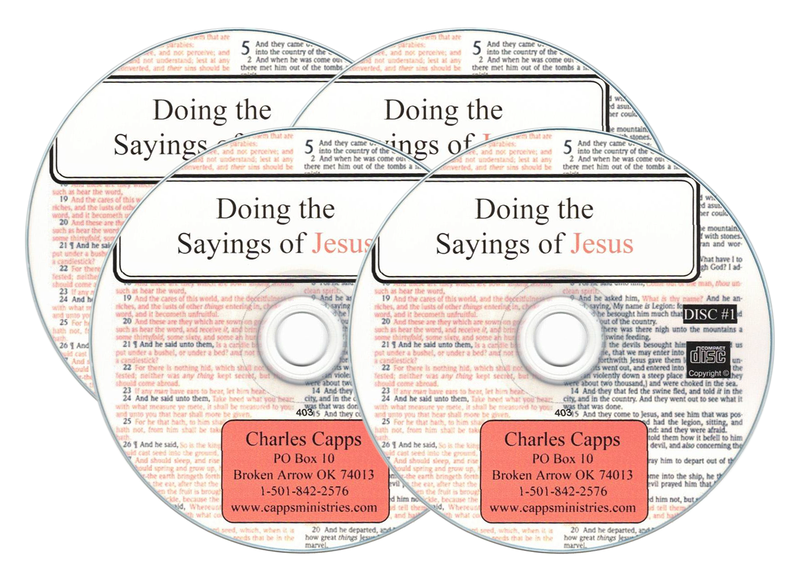 Charles Capps, Doing the Sayings of Jesus CDs