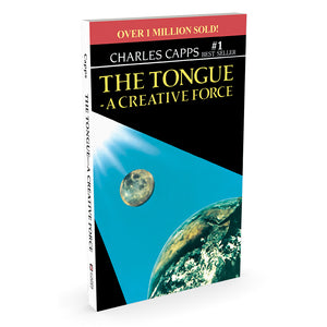 Book cover of 'The Tongue: A Creative Force' by Charles Capps with space-themed design