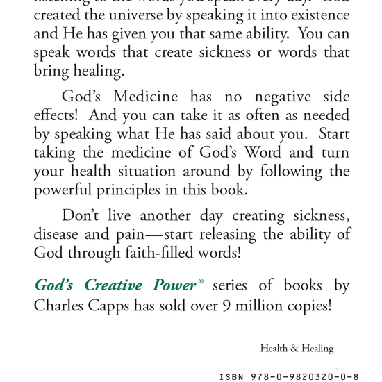 God's Creative Power for Healing by Charles Capps cappsministries.com