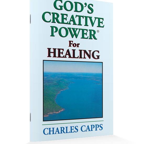 Cover of the book 'God's Creative Power for Healing' by Charles Capps, featuring an image of a calm body of water. cappsministries.com