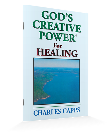 Cover of the book 'God's Creative Power for Healing' by Charles Capps, featuring an image of a calm body of water. cappsministries.com