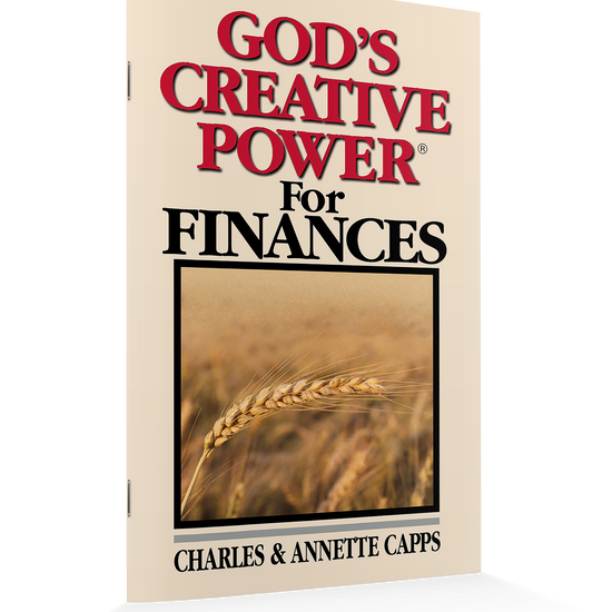 God's Creative Power® For Finances by Charles Capps and Annette Capps Mini-Book Standing