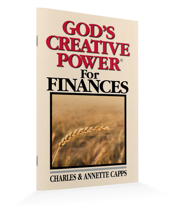 God's Creative Power® For Finances by Charles Capps and Annette Capps Mini-Book Standing