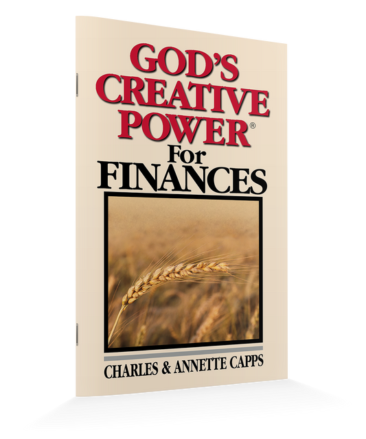 God's Creative Power® For Finances by Charles Capps and Annette Capps Mini-Book Standing