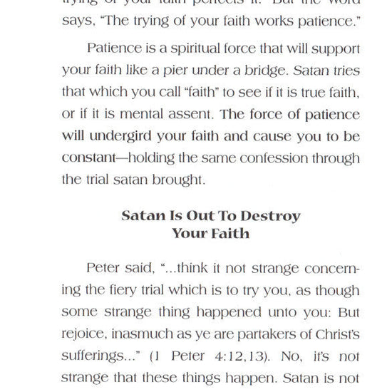 Charles Capps, Faith that Will Not Change Book