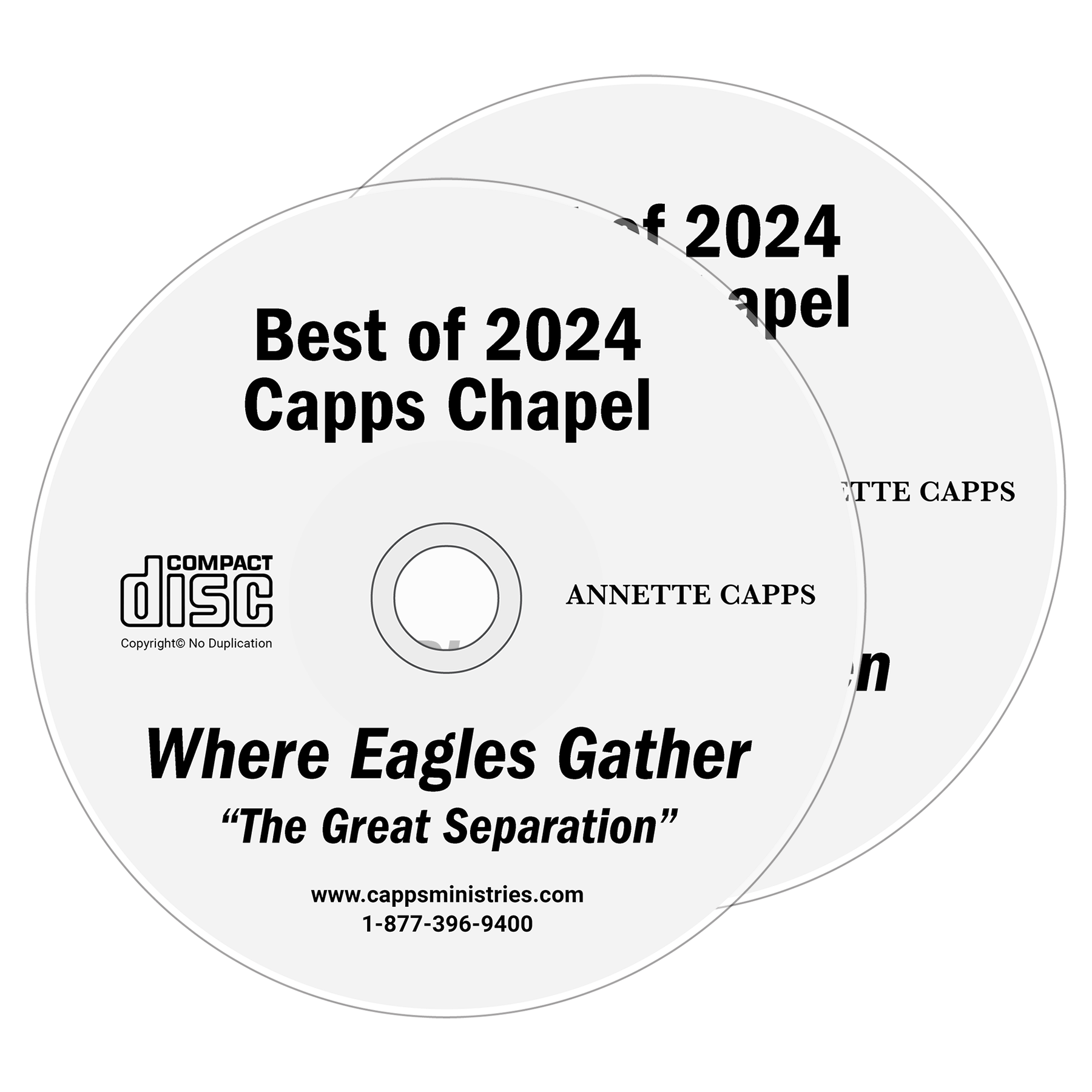 Offer 6277 - 2 CD's Best of 2024 Capps Chapel - 2 Messages