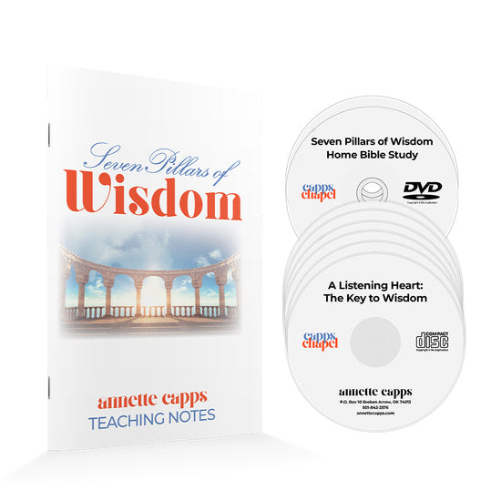 seven pillars of wisdom home bible study with notebook, cds, and dvds. 