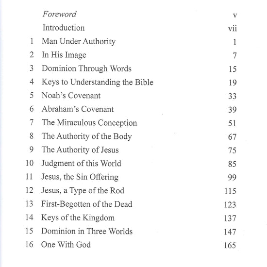 Authority in Three Worlds Book Table of Contents cappsminstries.com
