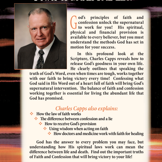 Charles Capps Faith and Confession Book 