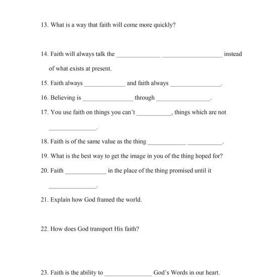 Capps Ministries - Faith and Confession Study Guide