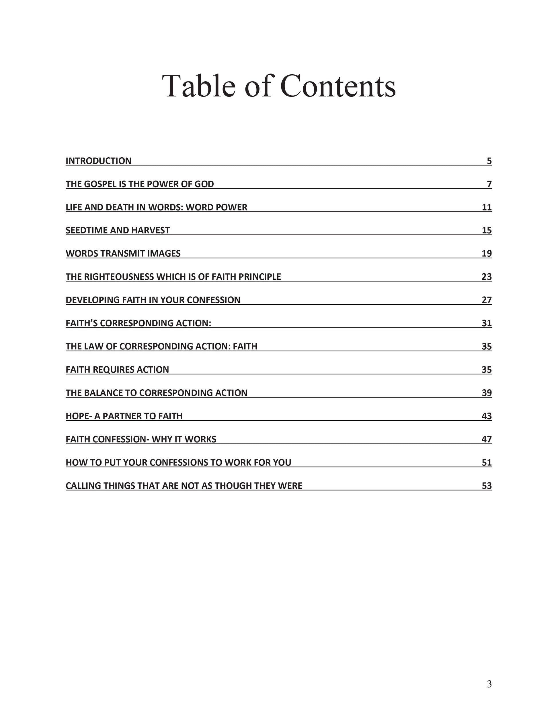Capps Ministries - Faith and Confession Study Guide