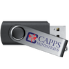 USB flash drive with CAPPS Ministries logo on a white background cappsministries.com