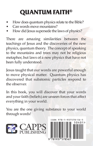 quantum faith mini-book back cover