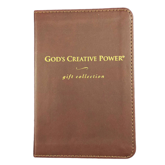 vegan leather book God's Creative Power Gift Collection 3 mini-books in 1 book. by Charles Capps and Annette Capps cappsministries.com