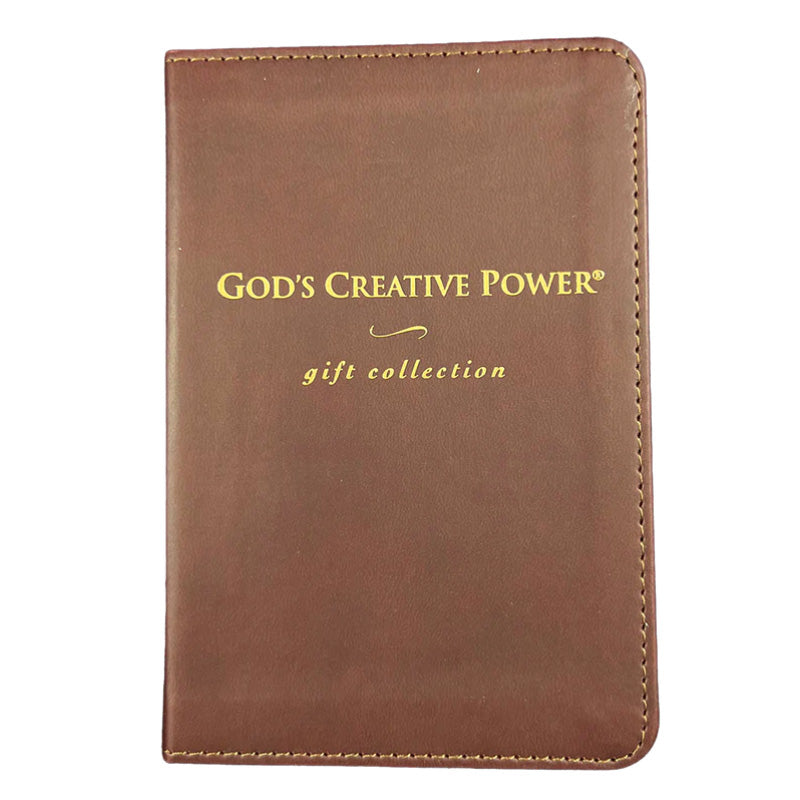 vegan leather book God's Creative Power Gift Collection 3 mini-books in 1 book. by Charles Capps and Annette Capps cappsministries.com
