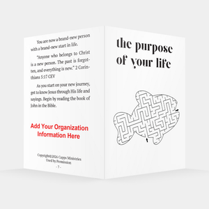 the purpose of your life witnessing tract-add your own church info here image