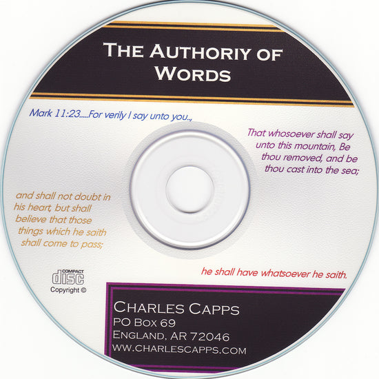 Charles Capps, The Authority of Words CD