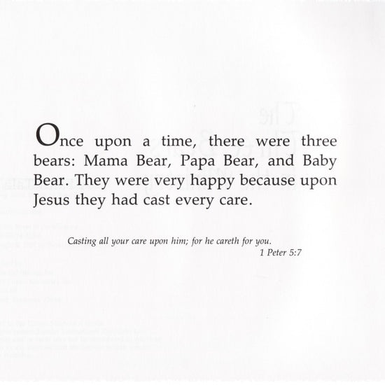 Beverly Capps, The Three Bears in the Ministry