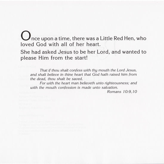 Beverly Capps, Little Red Hen