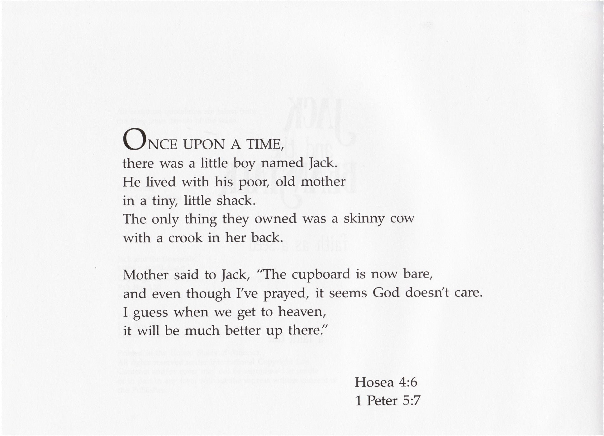 Beverly Capps, Jack and the Beanstalk pg 1