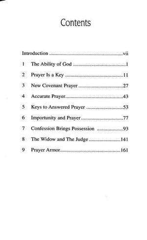Charles Capps, Releasing the Power of God Through Prayer Toc