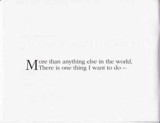 Beverly Capps, How Can I Please You God?