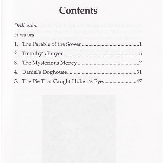 Beverly Capps, Seedtime Stories