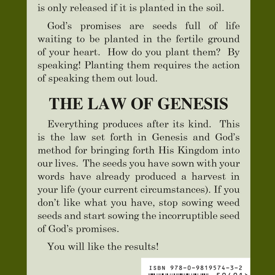 Charles Capps Seedtime and Harvest Book Back Cover cappsministries.com