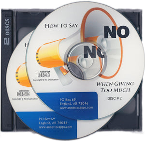 Charles Capps, How to Say No When You are Giving too Much CD